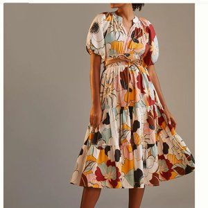 Anthropologie ~ Puff-Sleeve Mini Dress